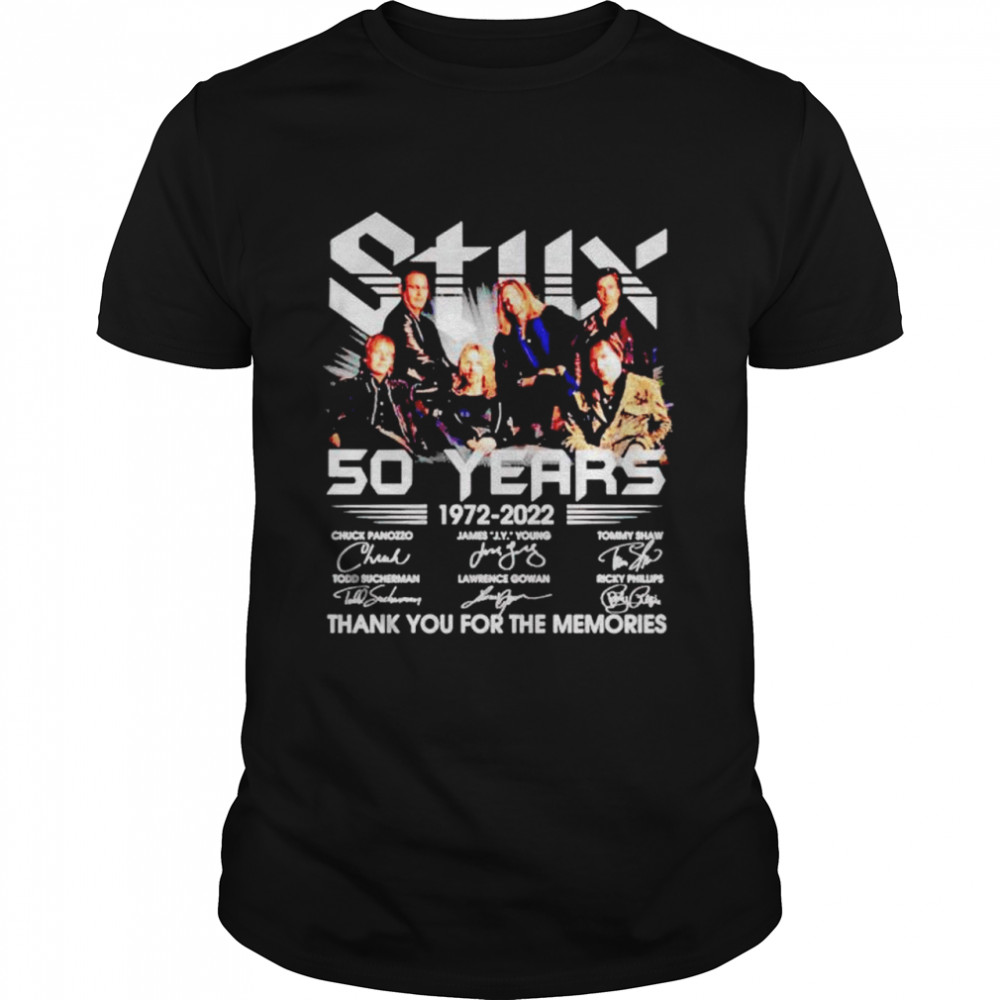 Styx 50 years 1972 2022 thank you for the memories shirt Classic Men's T-shirt