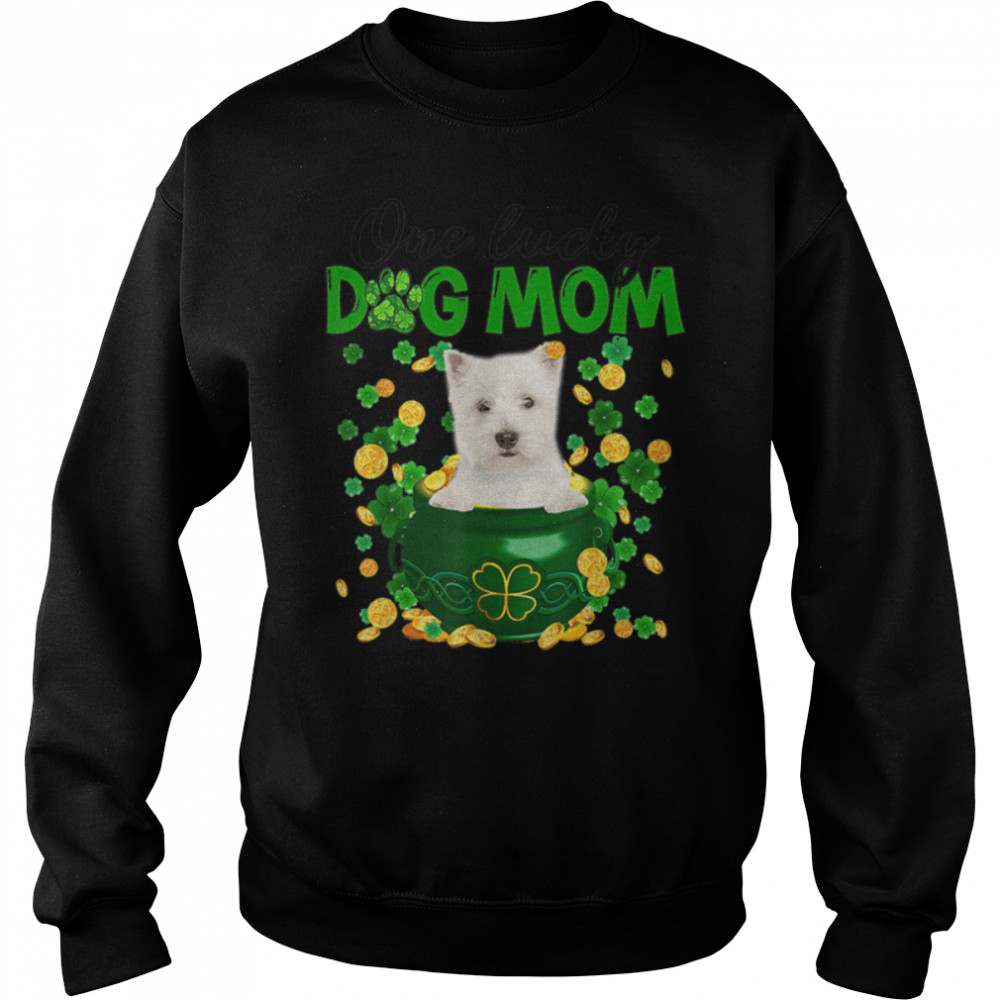 Westie Dog Mom Irish Green Shamrock St Patrick's Day T-Shirt B09SPF1DS2 - T  Shirt Classic