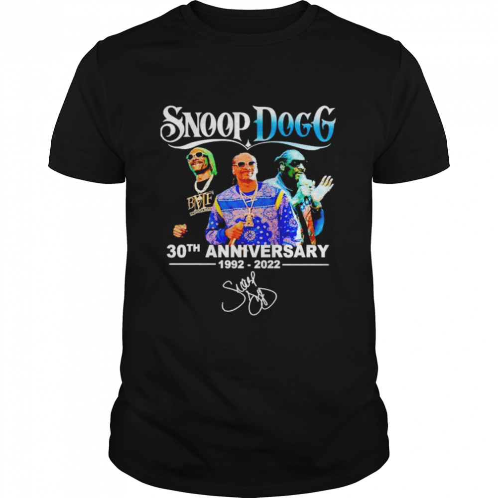 Snoop Dogg 30th Anniversary 1992 2022 signature shirt Classic Men's T-shirt