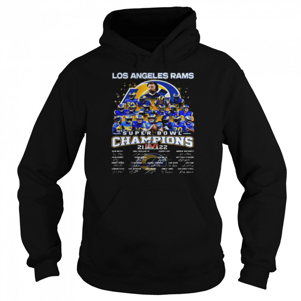 Official super Bowl Team LA Rams Champions 2022 T-Shirt, hoodie