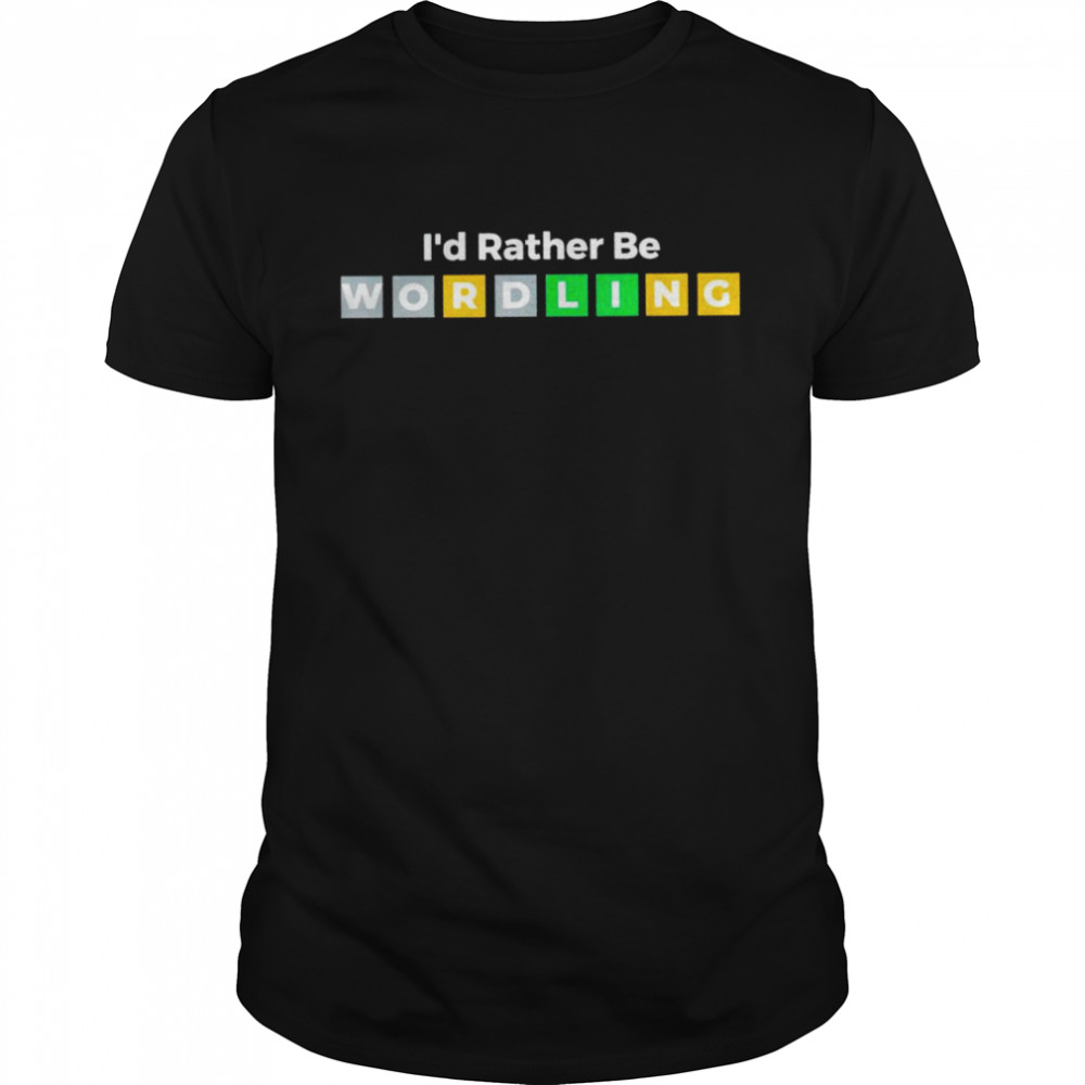 I’d rather be wordling shirt Classic Men's T-shirt