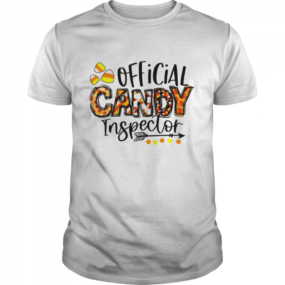 Candy Inspector Candy Corn Hallloween Costume  Classic Men's T-shirt