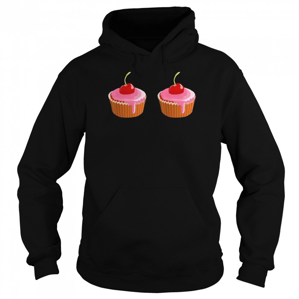 Cupcakes Cherry Boobs Women Girls Party Unisex Hoodie