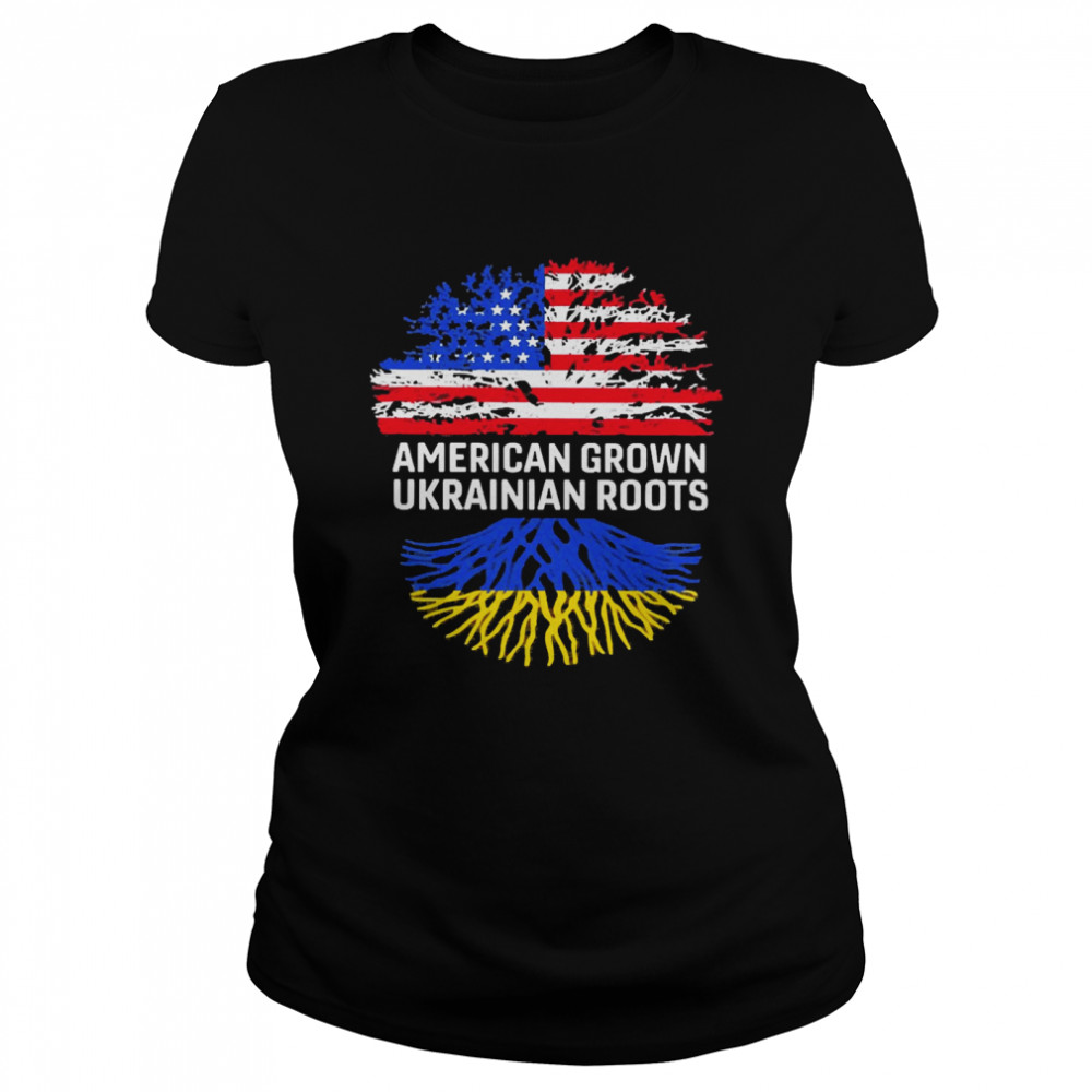 Emily Winston American Grown With Ukrainian Roots Classic Women's T-shirt