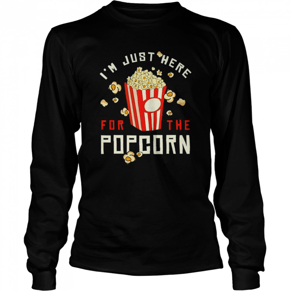 Popcorn Saying Sweet or Salty Snack Long Sleeved T-shirt