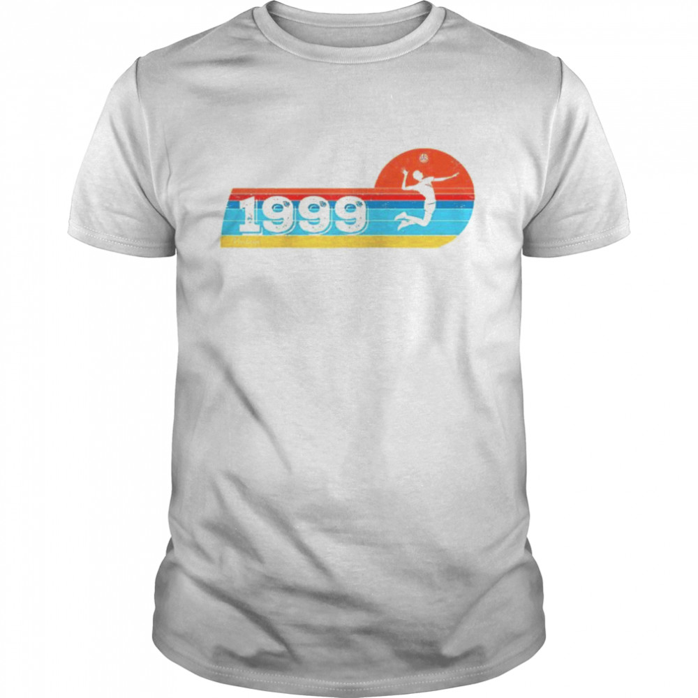 Volleyballplayers Vintage 1999 Birthday game Volleyball Classic Men's T-shirt