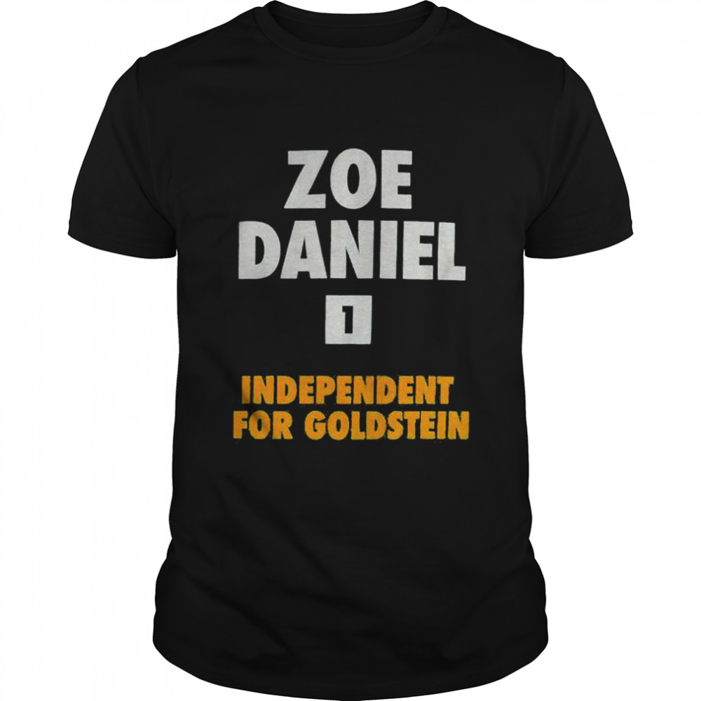 Zoe Daniel independent for goldstein shirt