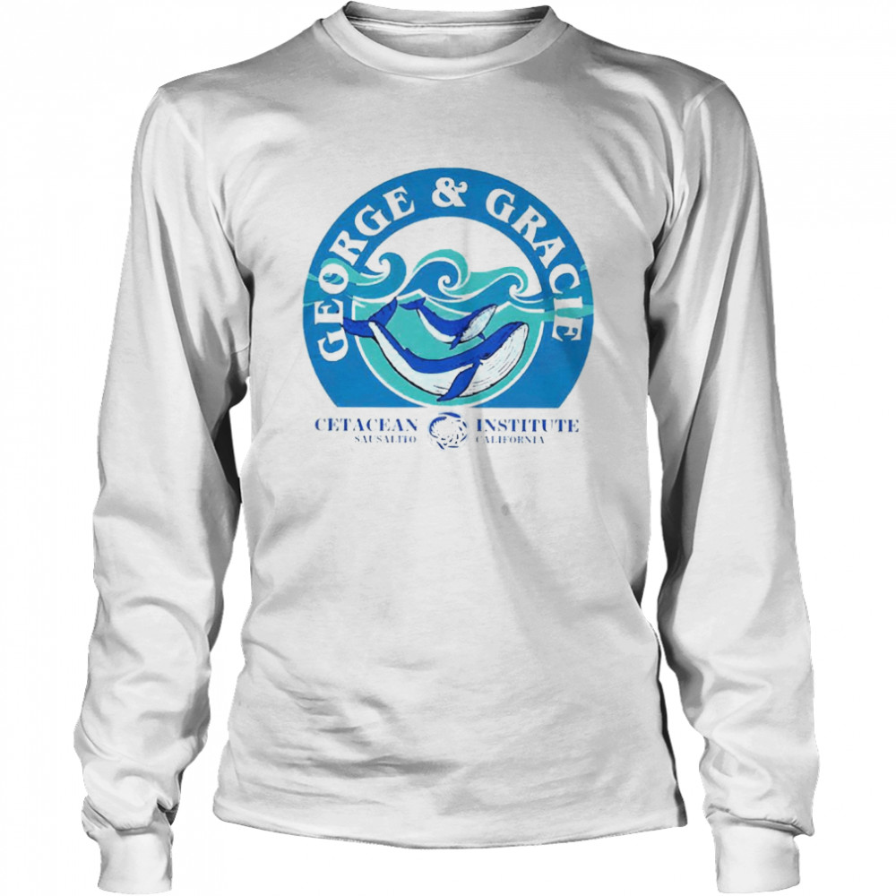 George and Gracie Cetacean Sausalito Institute California Long Sleeved T-shirt