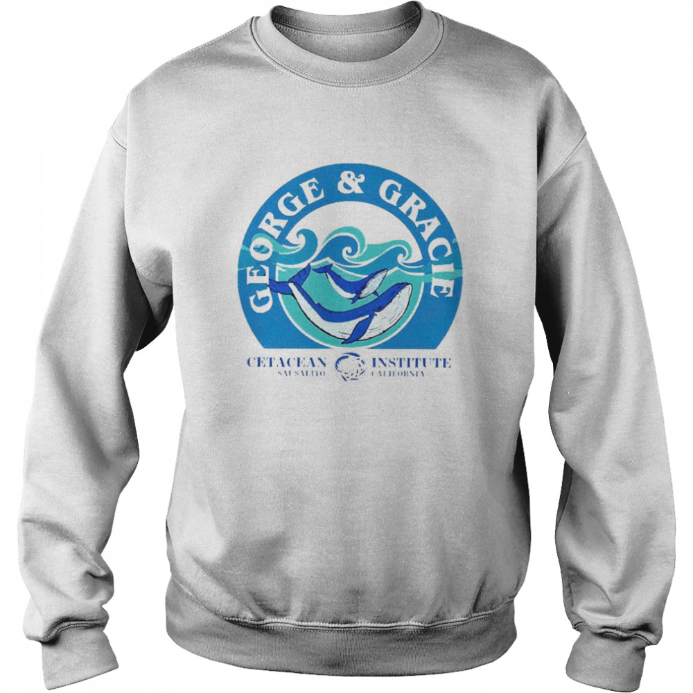 George and Gracie Cetacean Sausalito Institute California Unisex Sweatshirt