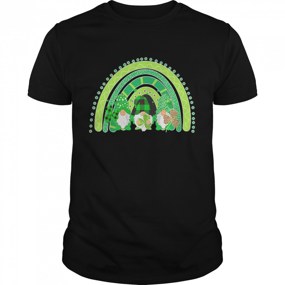 Lucky Rainbow Gnome Happy St Patricks Day Family Outfit Classic Men's T-shirt