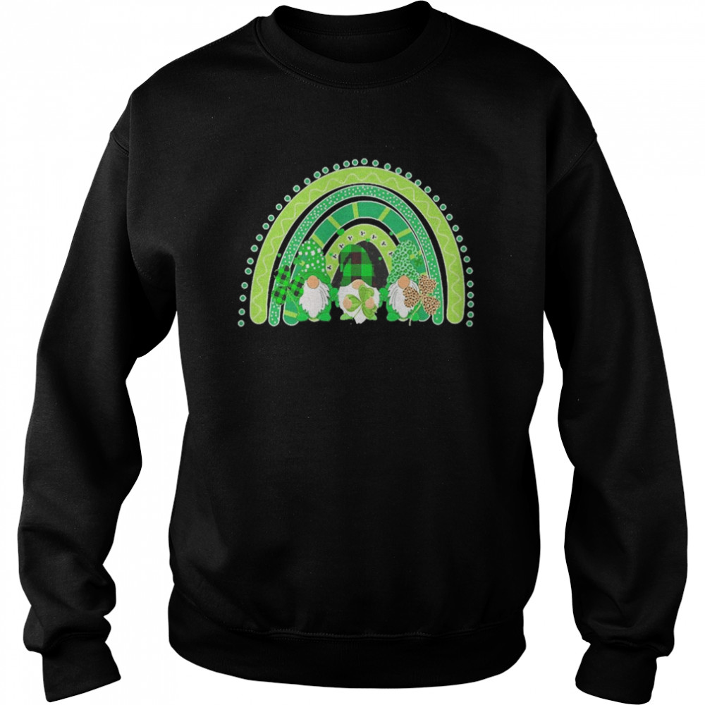 Lucky Rainbow Gnome Happy St Patricks Day Family Outfit Unisex Sweatshirt