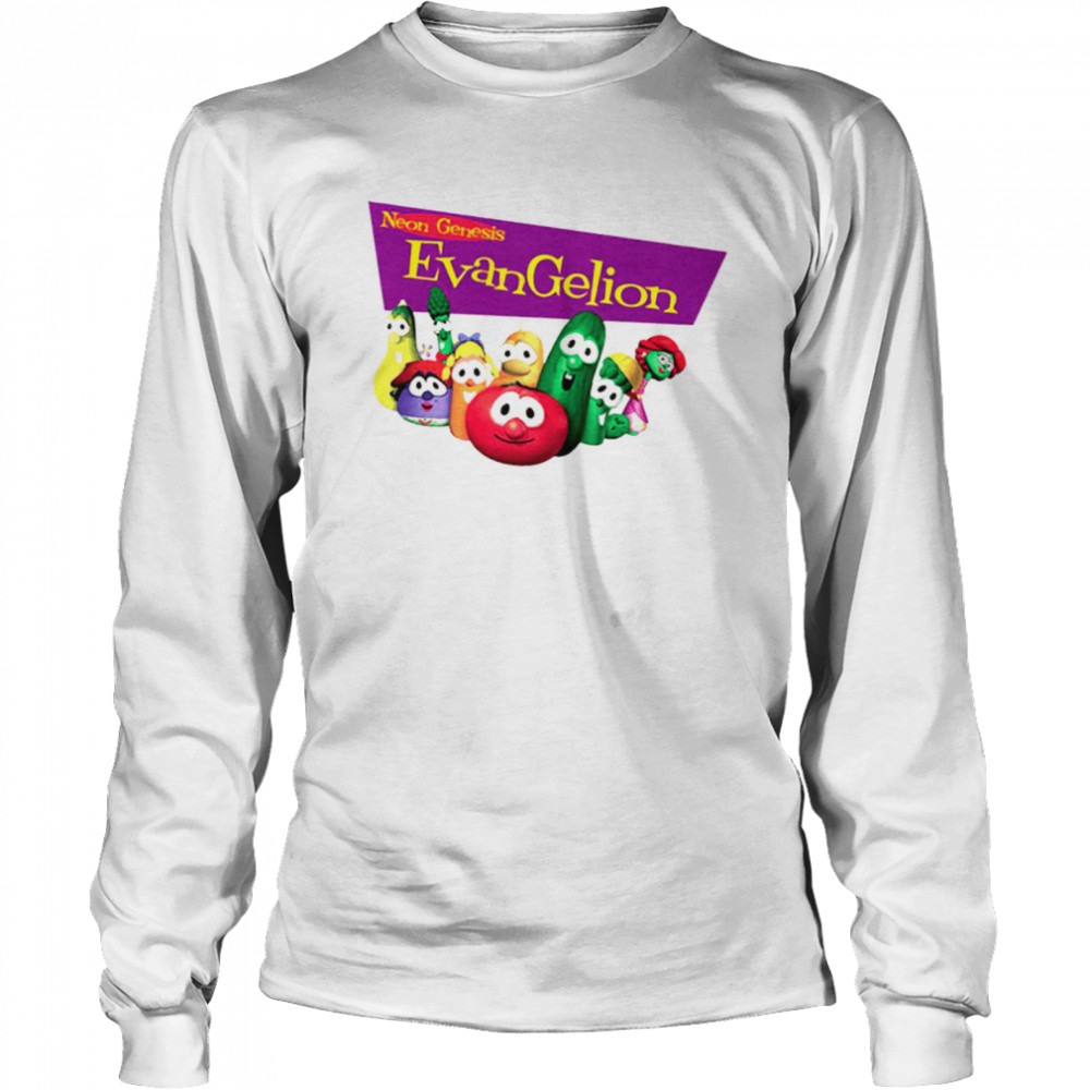 Neon Genesis Evangelion VeggieTales shirt Long Sleeved T-shirt