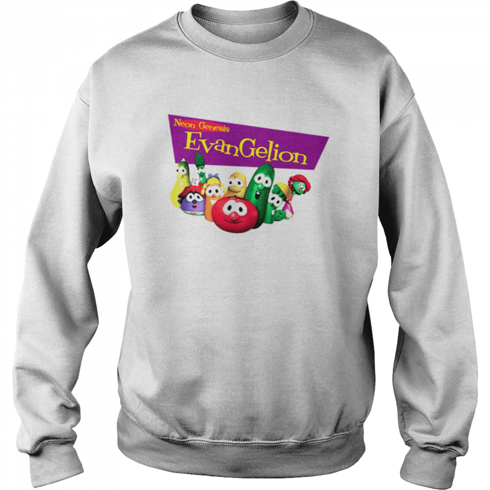 Neon Genesis Evangelion VeggieTales shirt Unisex Sweatshirt