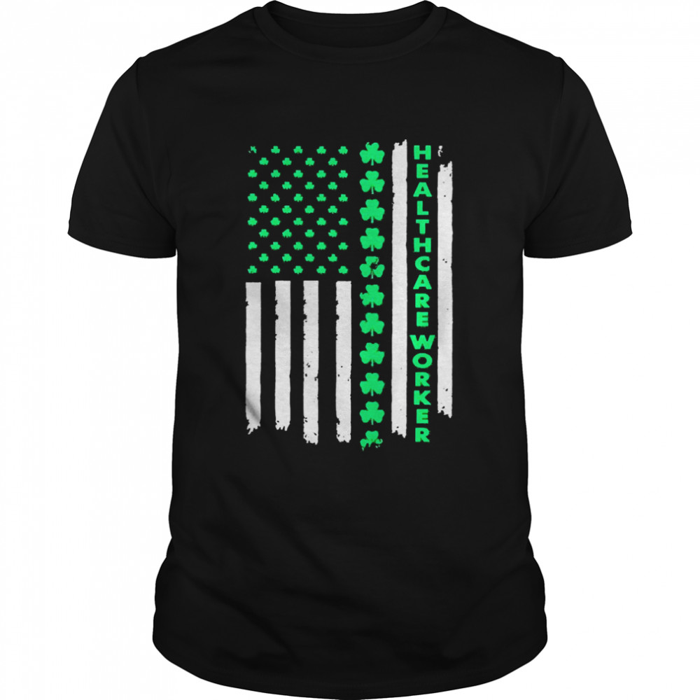 Healthcare Worker St. Patrick’s Day Flag  Classic Men's T-shirt