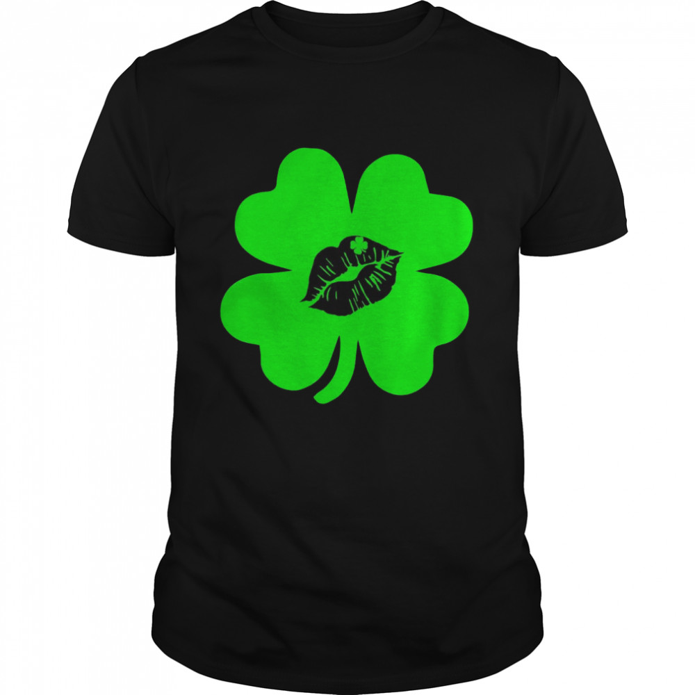 St Patrick Day Kiss with Lips, St Patrick’s Day  Classic Men's T-shirt