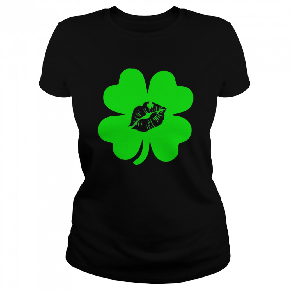 St Patrick Day Kiss with Lips, St Patrick’s Day Classic Women's T-shirt