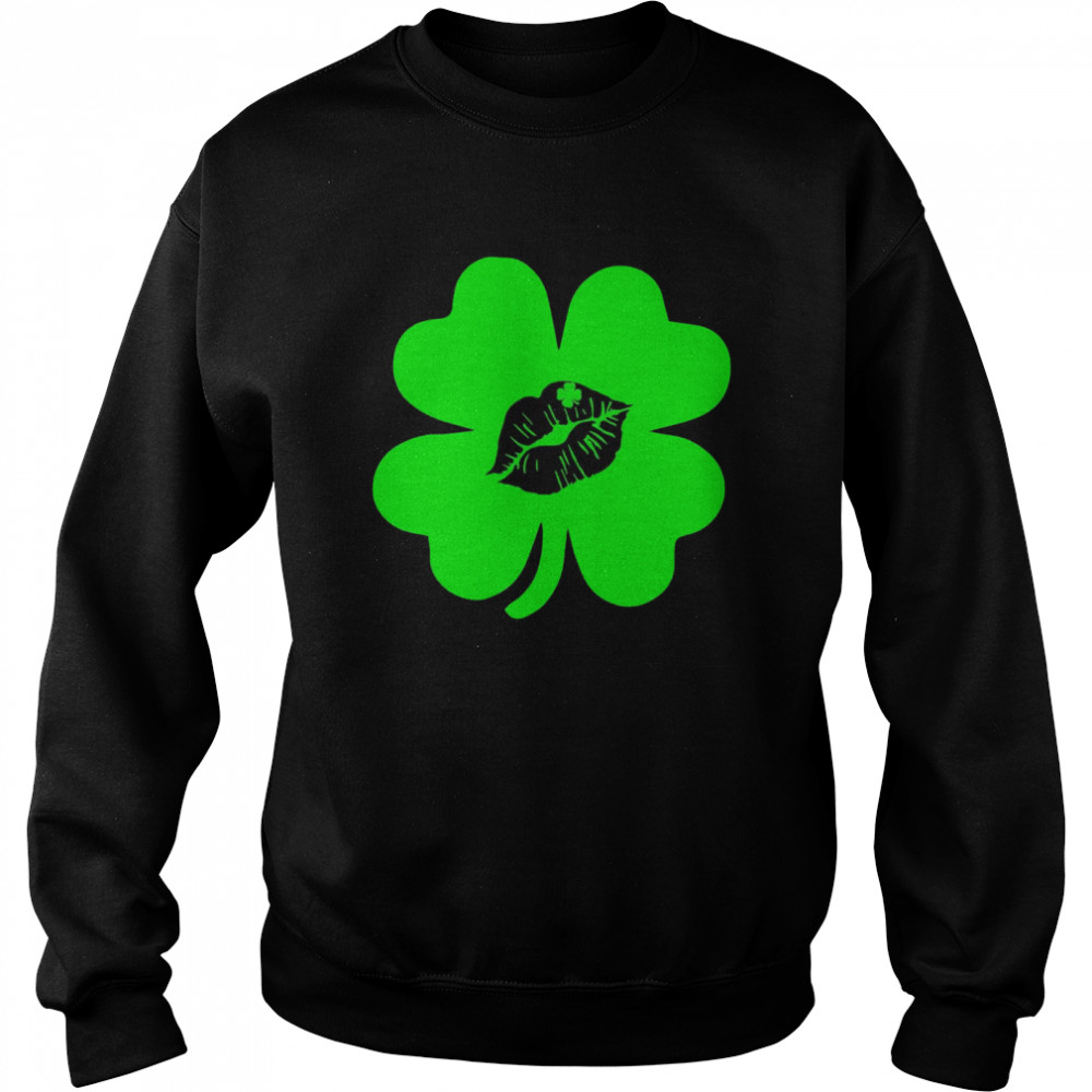 St Patrick Day Kiss with Lips, St Patrick’s Day Unisex Sweatshirt