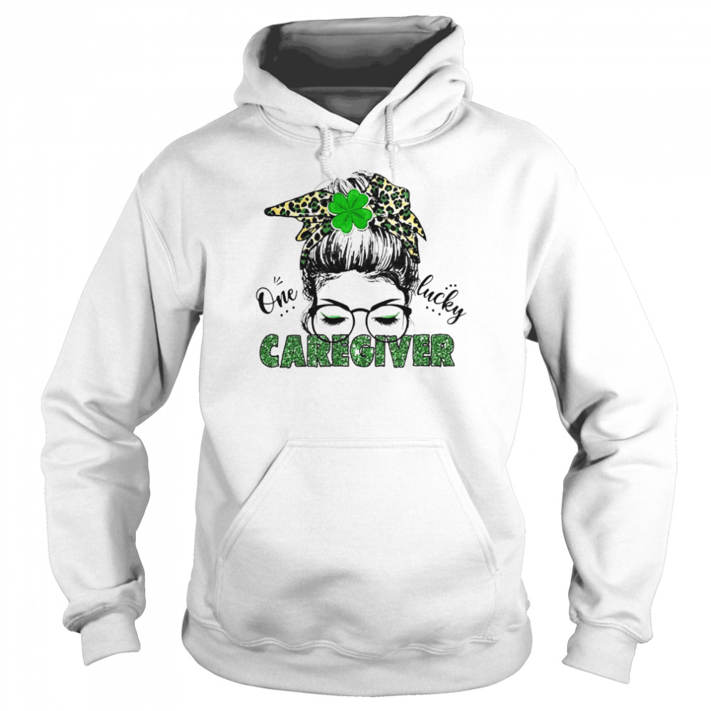 St Patrick Girl One Lucky Caregiver  Unisex Hoodie