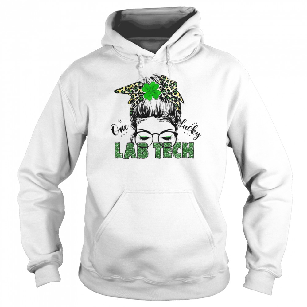 St Patrick Girl One Lucky Lab Tech  Unisex Hoodie