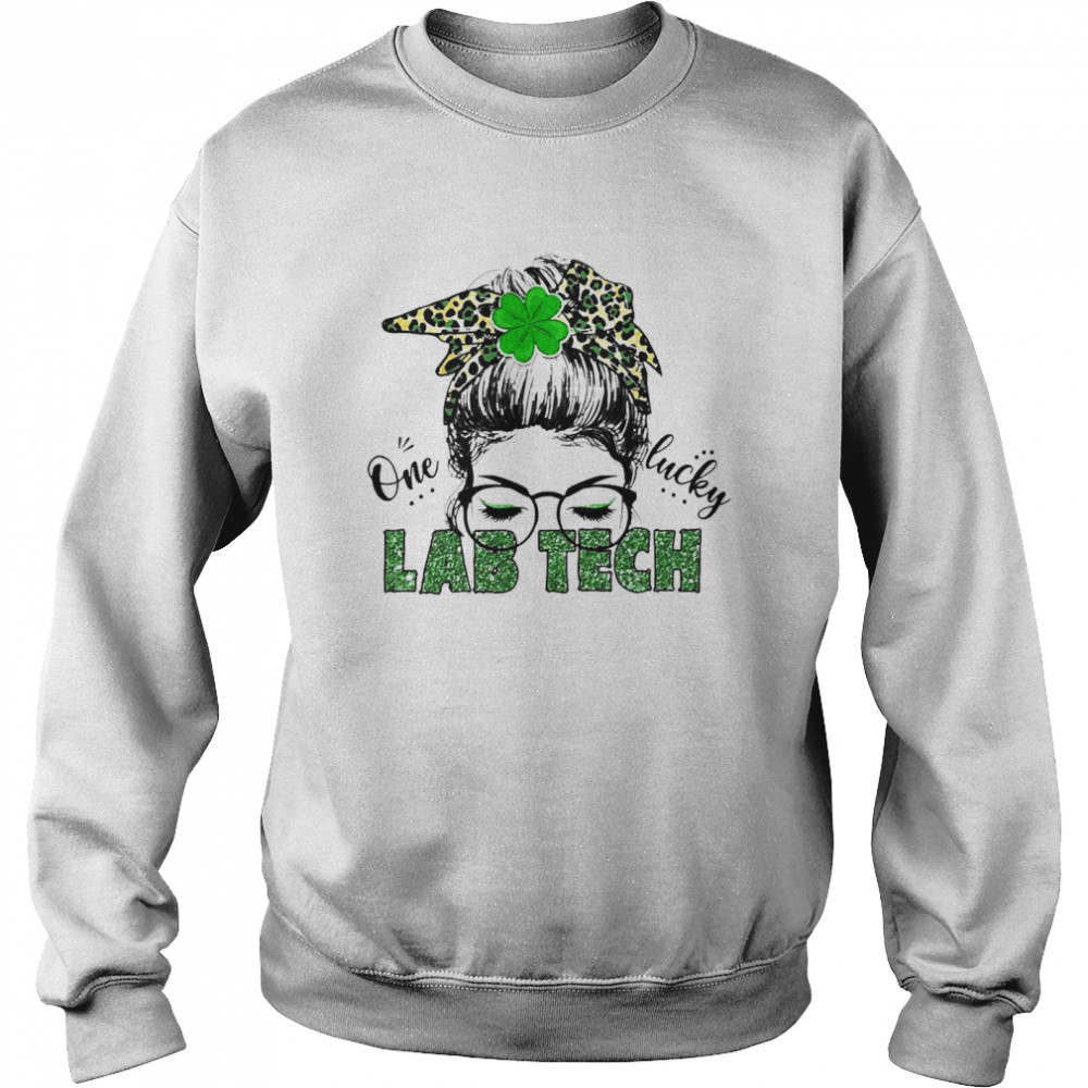 St Patrick Girl One Lucky Lab Tech  Unisex Sweatshirt
