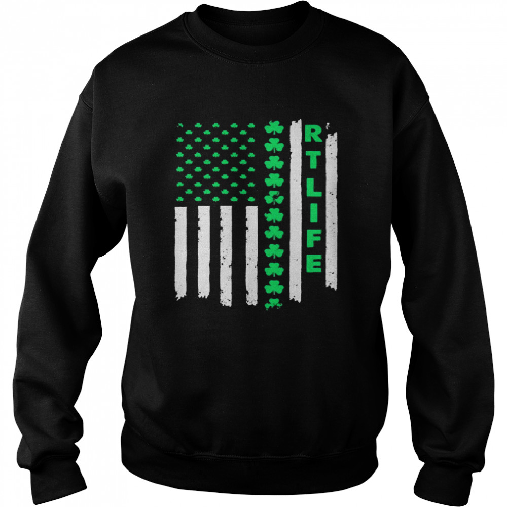 St. Patrick’s Day Flag Respiratory Therapist Life Unisex Sweatshirt