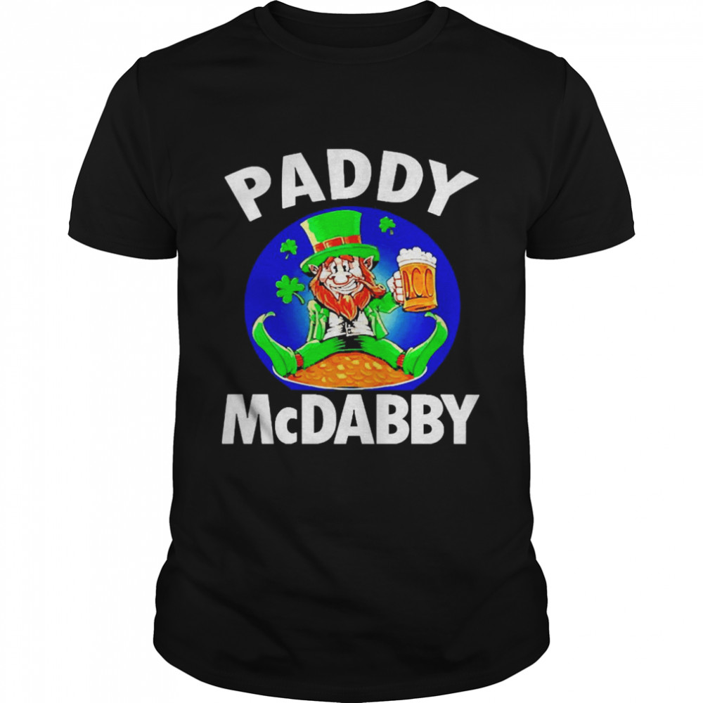 St Patrick’s Day Paddy Mcdabby Drinking Irish Classic Men's T-shirt