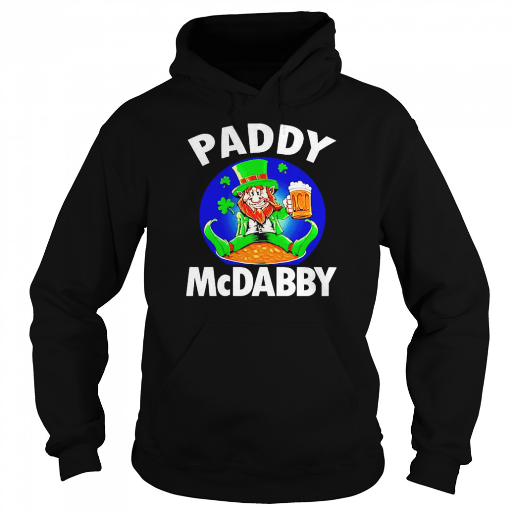 St Patrick’s Day Paddy Mcdabby Drinking Irish Unisex Hoodie