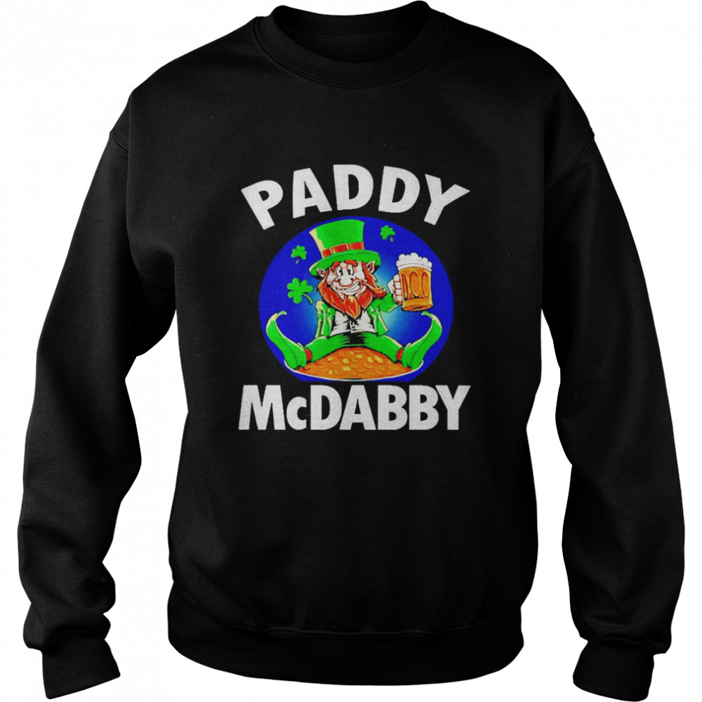 St Patrick’s Day Paddy Mcdabby Drinking Irish Unisex Sweatshirt