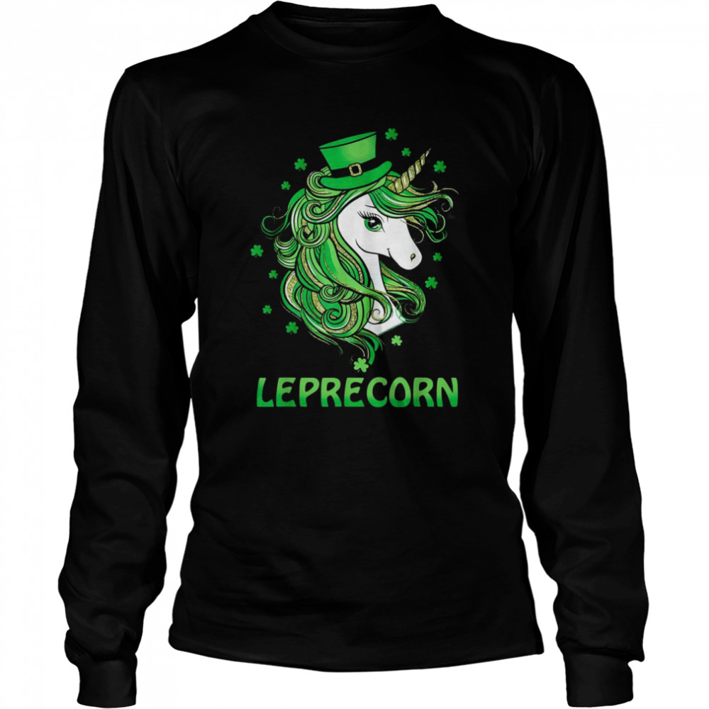 Unicorn Leprecorn St Patrick s Day Long Sleeved T-shirt