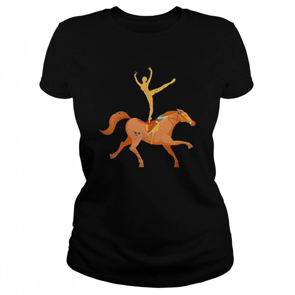 Vaulting Equestrian Horse Girl Vaulting Horseback Riding Classic Women's T-shirt