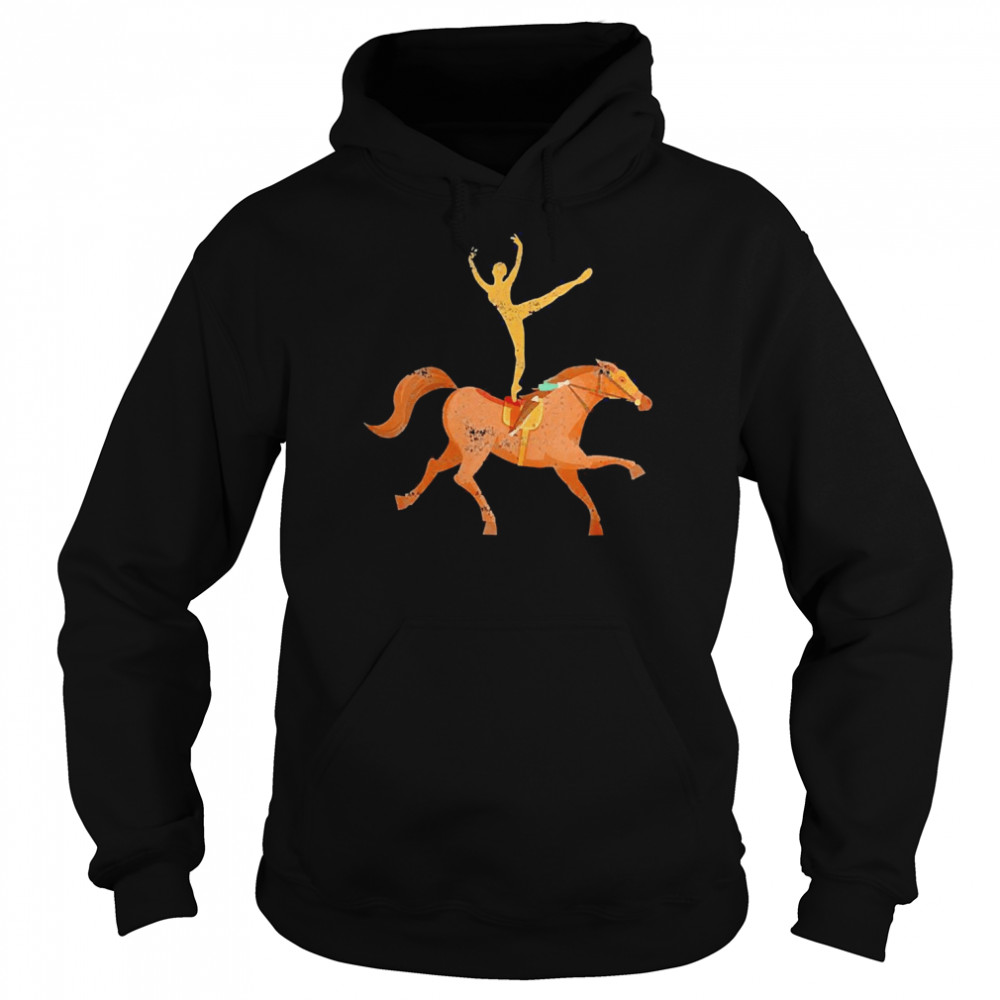 Vaulting Equestrian Horse Girl Vaulting Horseback Riding Unisex Hoodie