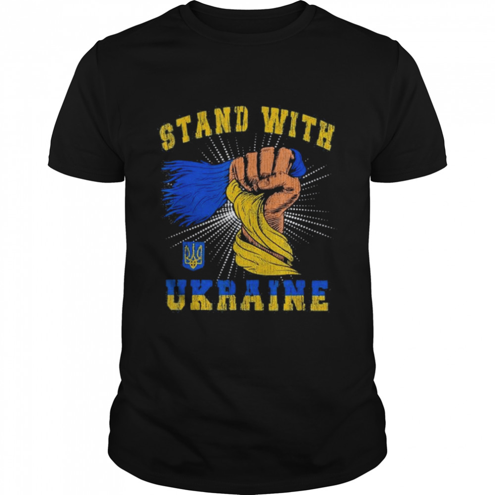 Puck Futin I Stand with Ukraine Stop Putin Invasion Free Ukraine  Classic Men's T-shirt