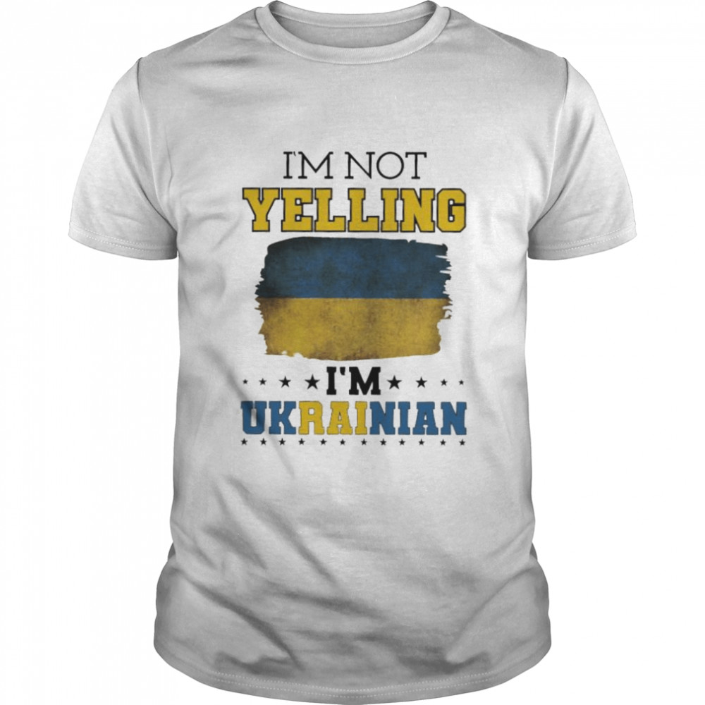 Stop war ukraine I’m not yelling ukrainian shirt Classic Men's T-shirt