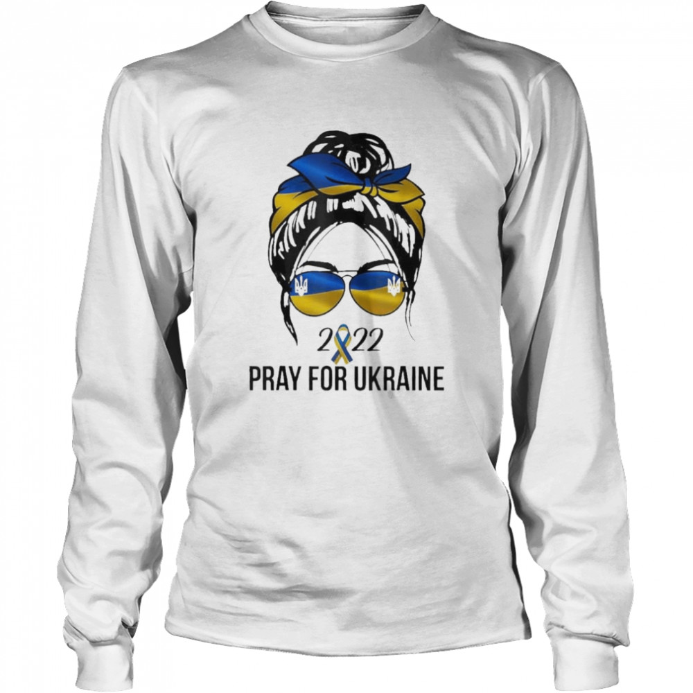 Ukraine Pride Women Pray For Ukraine Ukrainian Flag shirt Long Sleeved T-shirt