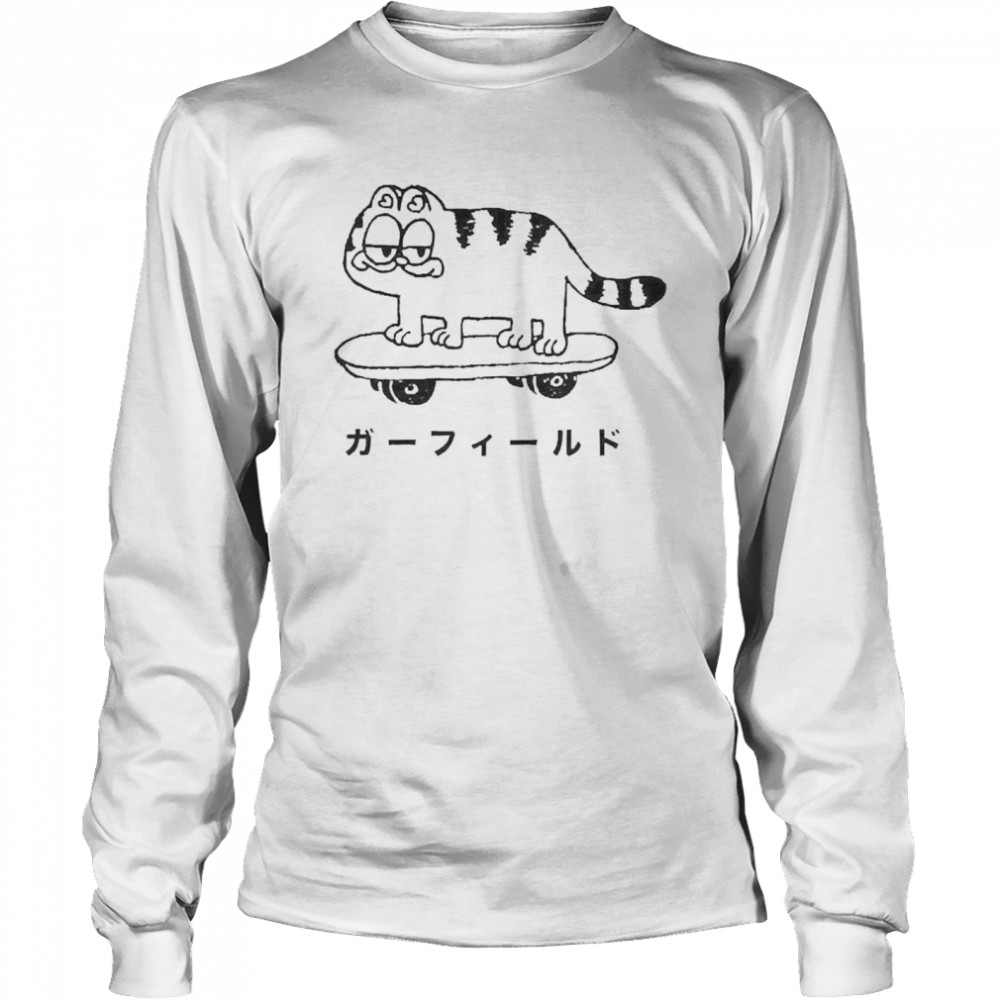 Cool Garfield Cat Long Sleeved T-shirt