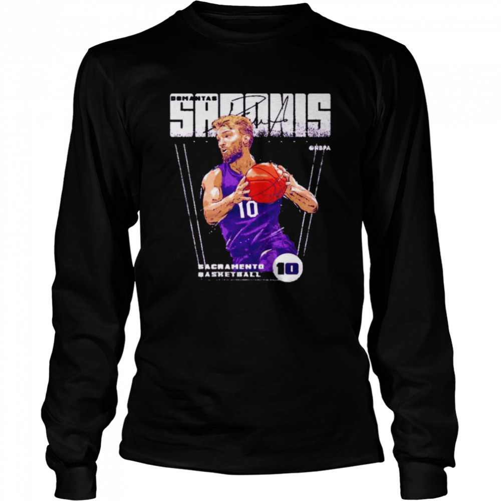 Domantas Sabonis Sacramento Premiere Basketball Long Sleeved T-shirt