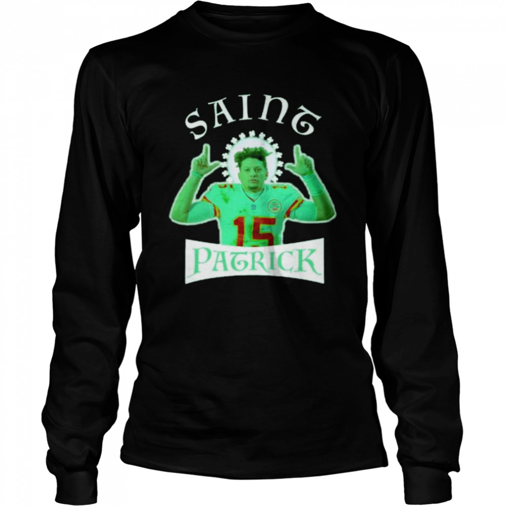 Kansas City Chiefs Patrick Mahomes saint patrick shirt Long Sleeved T-shirt