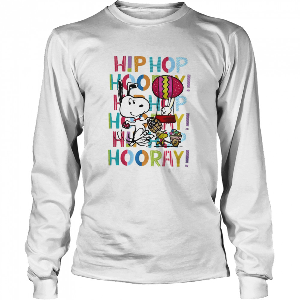 Snoopy And Woodstock Hip Hop Hooray T- Long Sleeved T-shirt