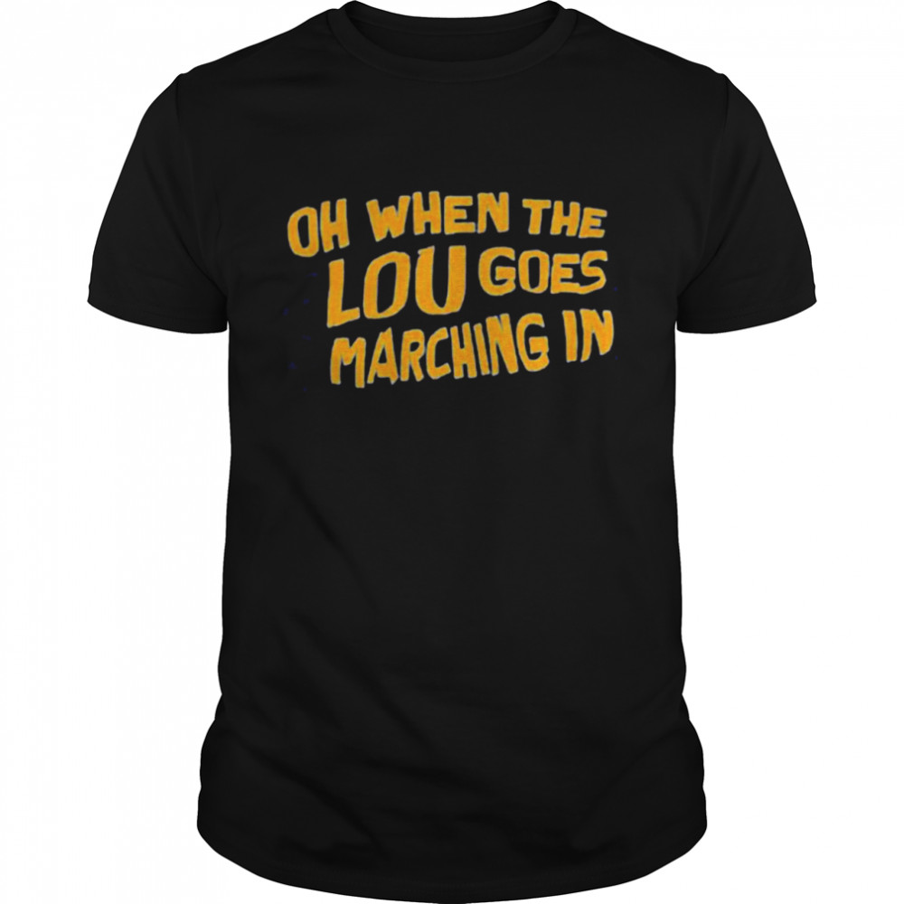 St. Louis hockey oh when the lou goes marching in shirt Classic Men's T-shirt