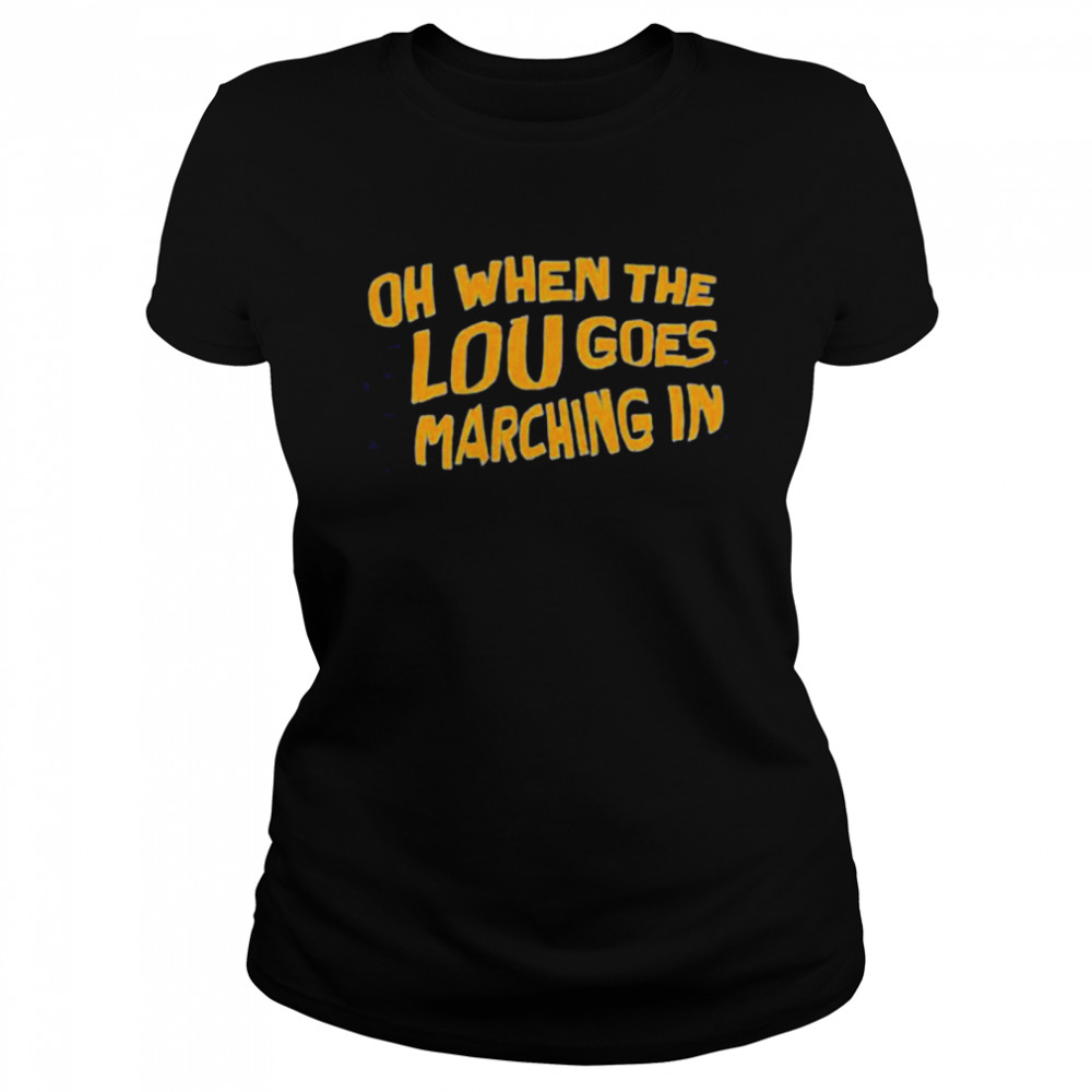 St. Louis hockey oh when the lou goes marching in shirt Classic Women's T-shirt