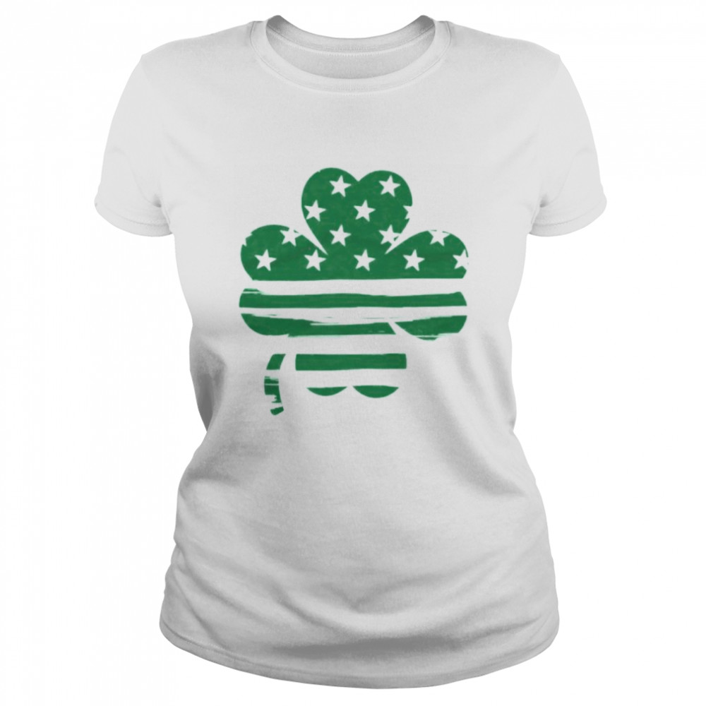 St Patrick’s day stars and stripes clover shirt Classic Women's T-shirt