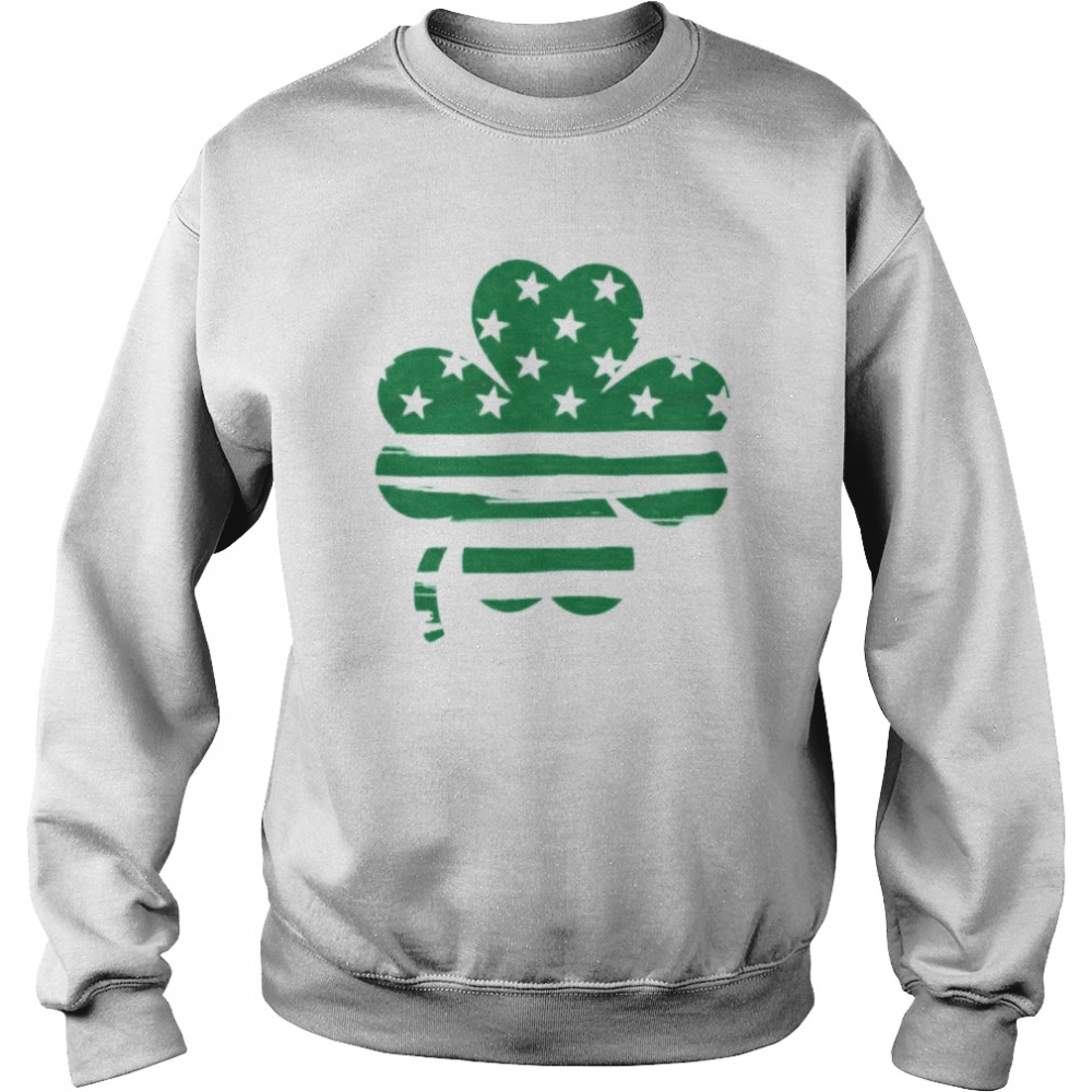 St Patrick’s day stars and stripes clover shirt Unisex Sweatshirt