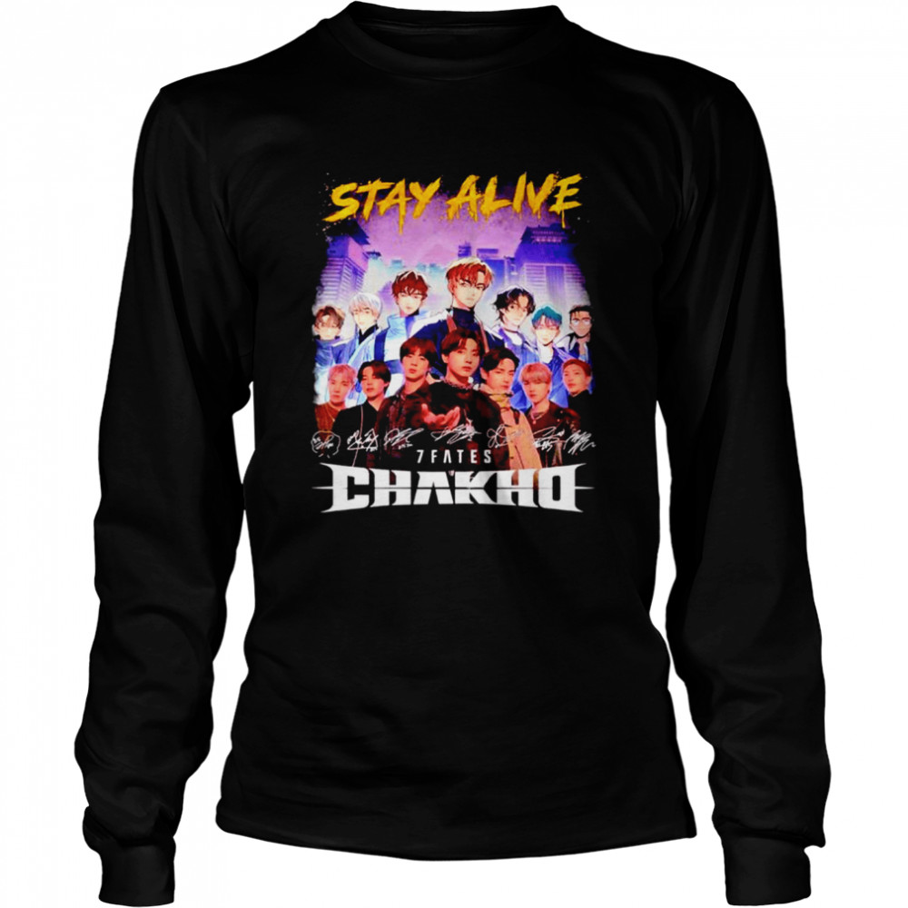 Stay Alive 7 Fates Chakho Signatures Long Sleeved T-shirt