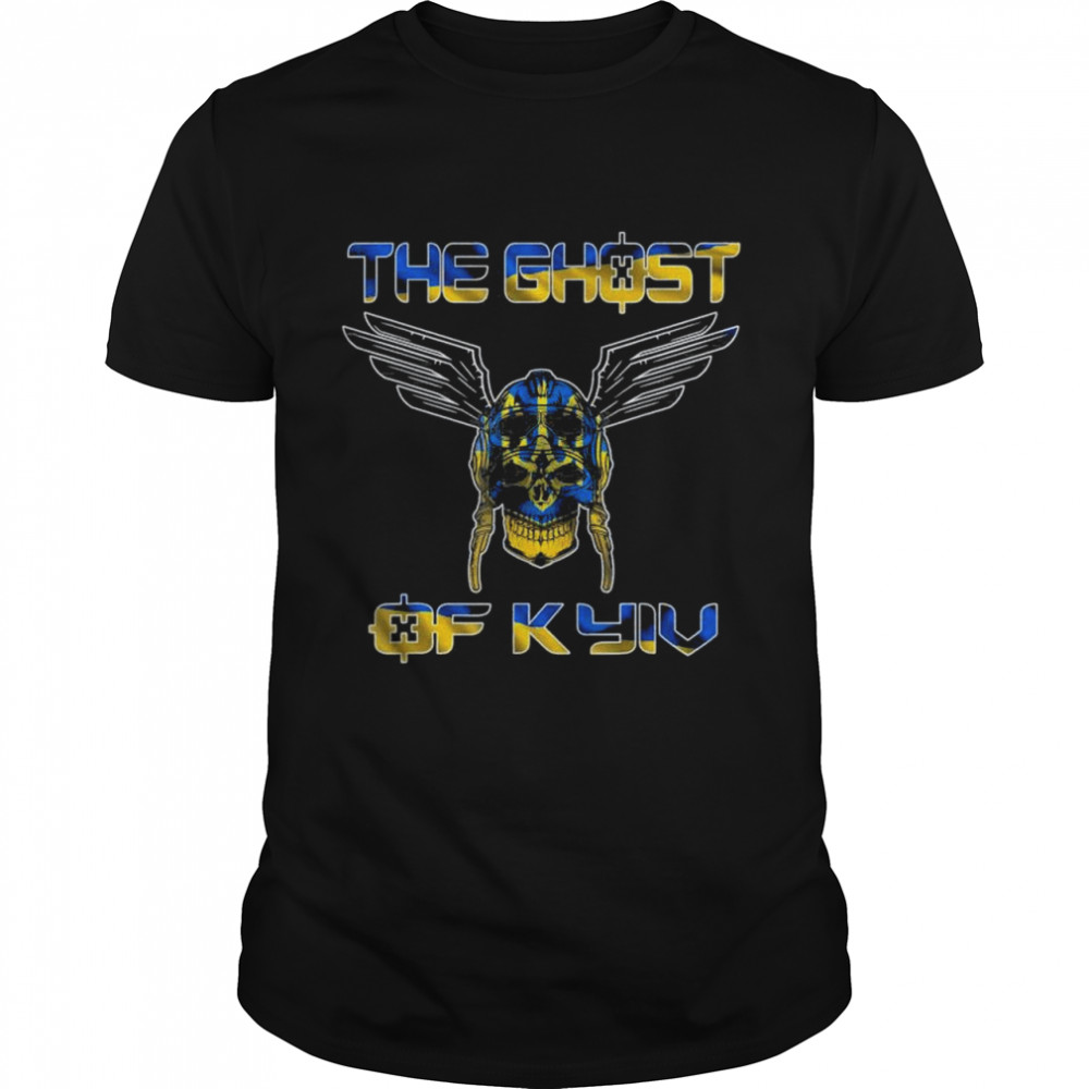 The Ghost of Kyiv, Stand With Ukraine Ukrainian Flag Classic Men's T-shirt