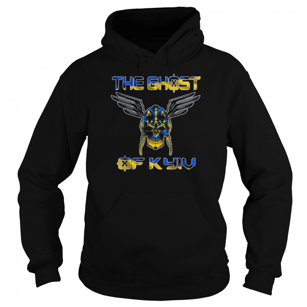 The Ghost of Kyiv, Stand With Ukraine Ukrainian Flag Unisex Hoodie