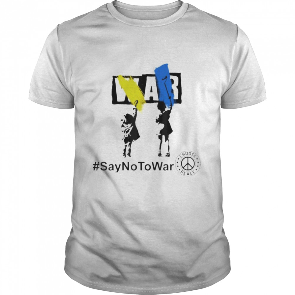 Ukraine children say no to war choose peace shirt Classic Men's T-shirt