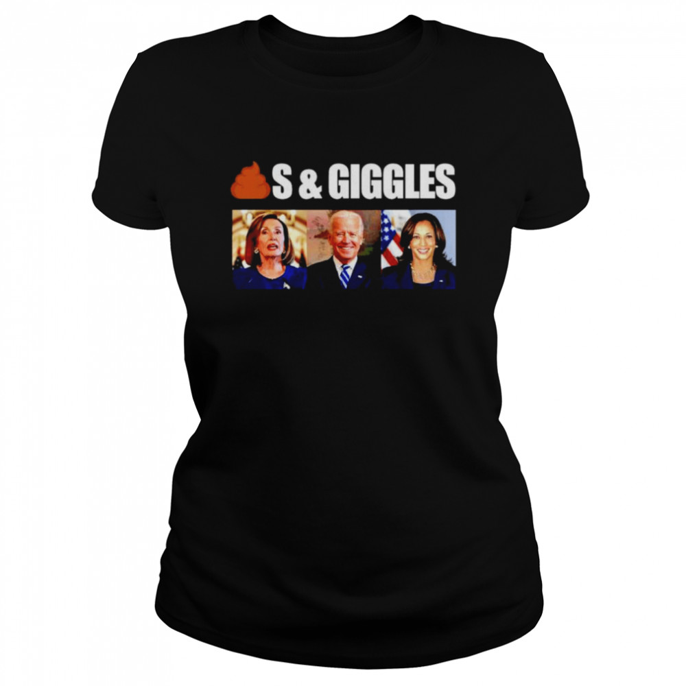 Biden Kamala Harris Shit And Giggles Classic Women's T-shirt