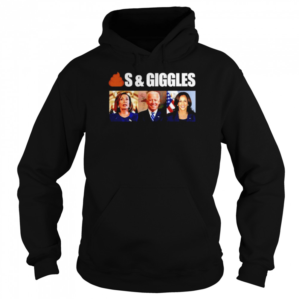 Biden Kamala Harris Shit And Giggles Unisex Hoodie