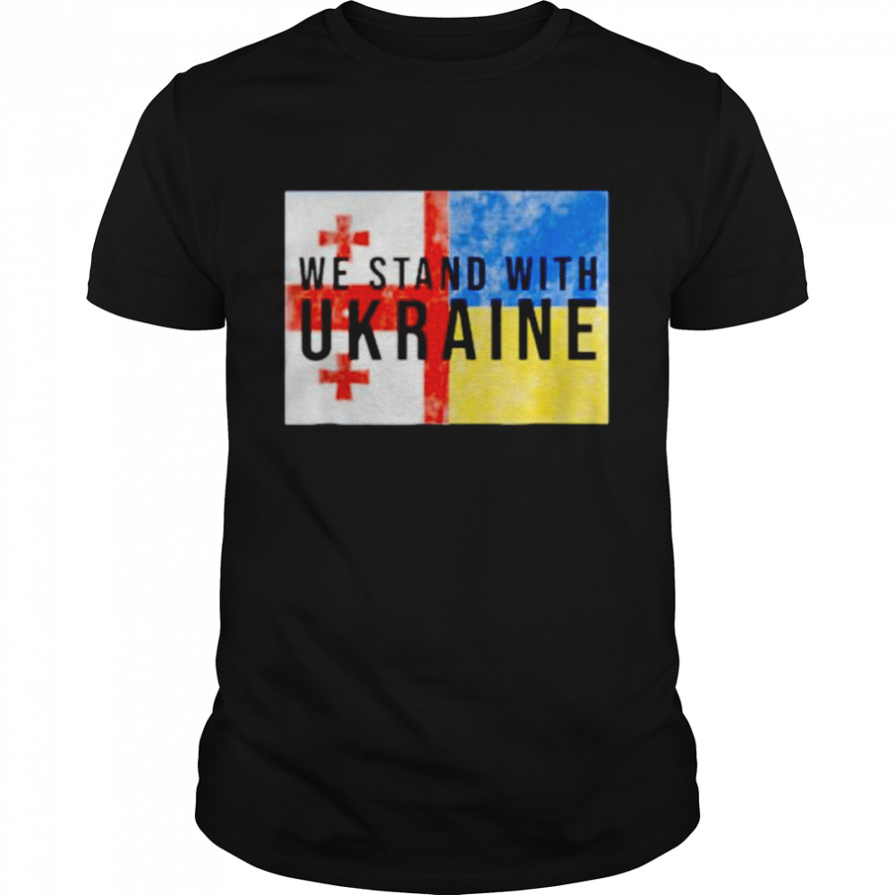 Georgian Ukrainian Flag Classic Men's T-shirt