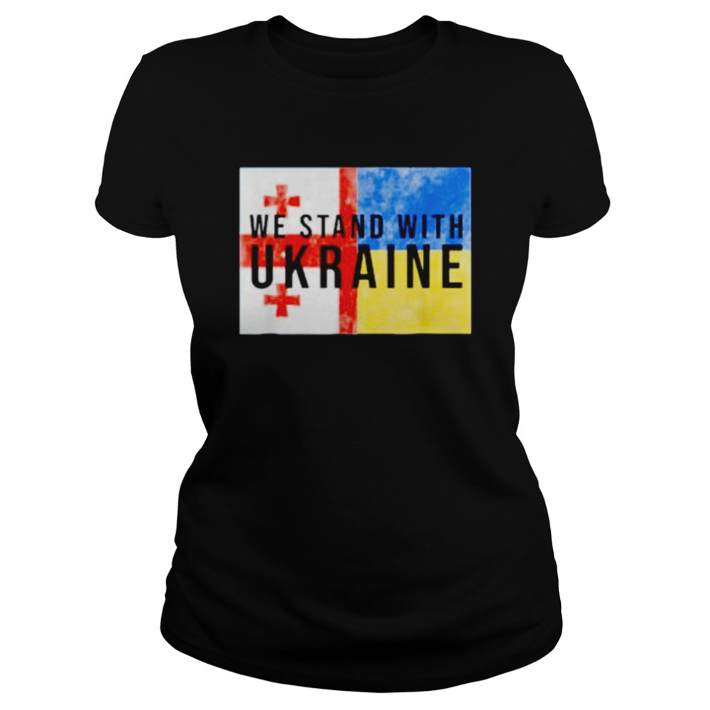 Georgian Ukrainian Flag Classic Women's T-shirt